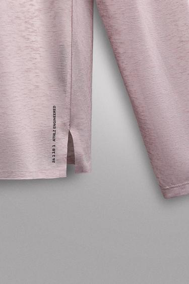 T-SHIRT RUNNING STRUCTURE LÉGÈRE - Violet de Zara - Image 4