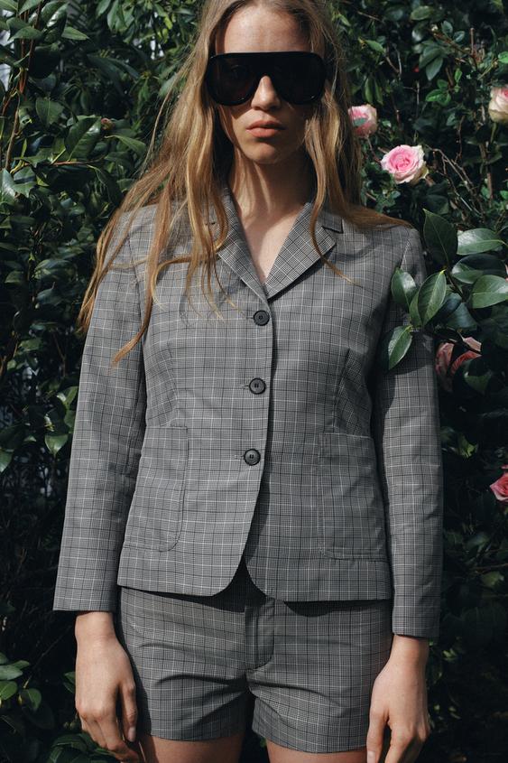 ZW COLLECTION PLAID BLAZER from Zara - $119