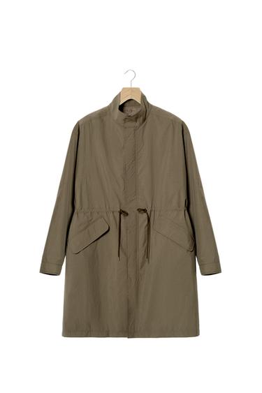 Zara TECHNICAL PARKA WITH DETACHABLE VEST - taupe brown