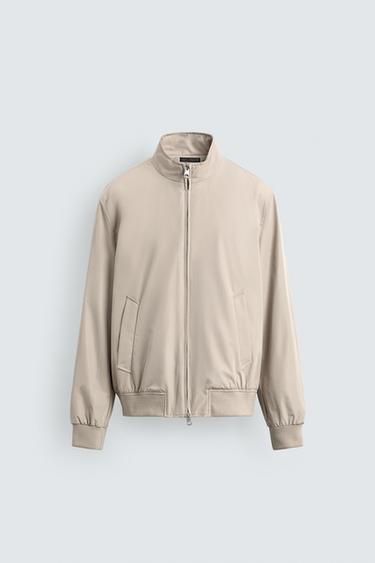 Zara WATER REPELLENT TECHNICAL JACKET - Beige