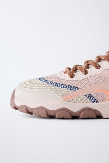 BASKETS BAREFOOT EN RÉSILLE - Rose de Zara - Image 4
