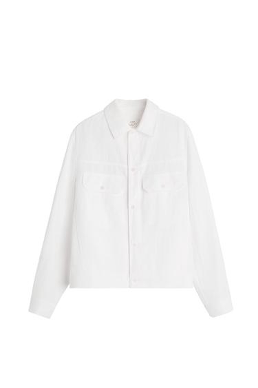 100% HEMP JACKET - Ecru by Zara