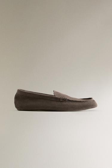 MOCASSIN CUIR - Gris de Zara - Image 1