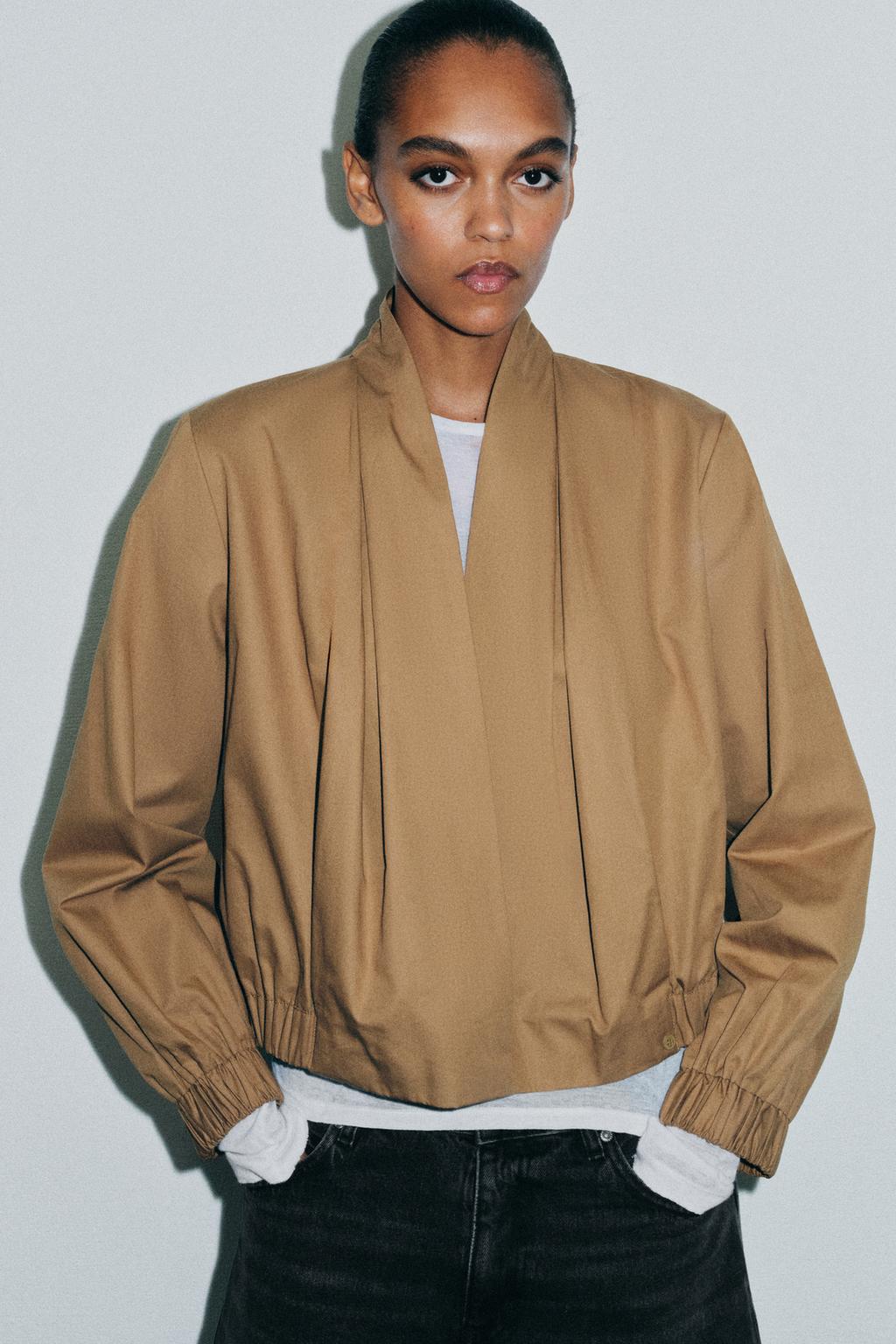 ZW COLLECTION WRAP BOMBER SHIRT