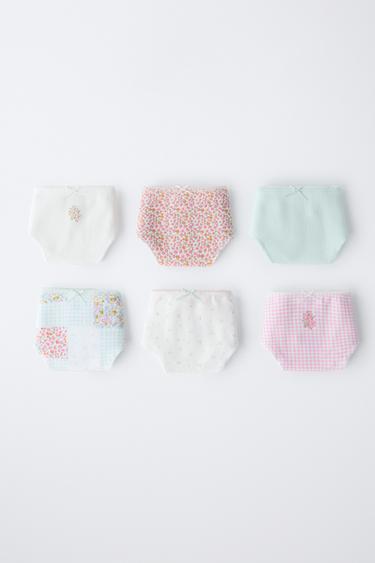 6-14 ANS/ LOT DE SIX CULOTTES PATCHWORK ET FLEURS RIB - Multicolore de Zara - Image 4