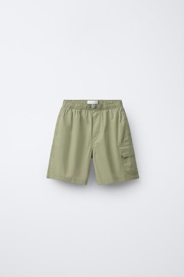 BERMUDA CARGO - Verde de Zara