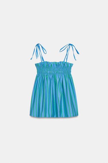 TOP À RAYURES ET BRETELLES - rayures de Zara - Image 6