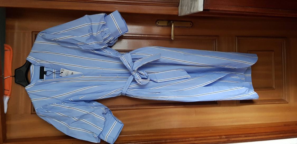 ZW COLLECTION STRIPED DRESS WITH BELT - Image 3