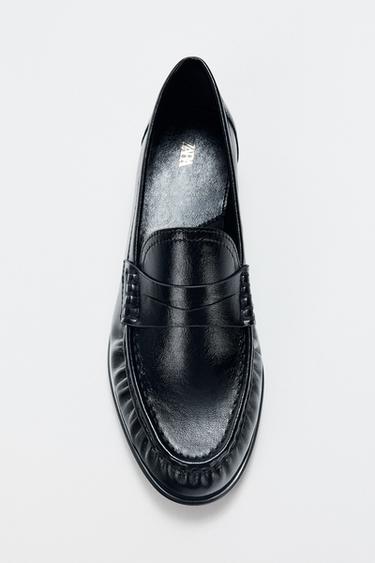 MOCASSIM FRANZIDO SUAVE - Preto da Zara