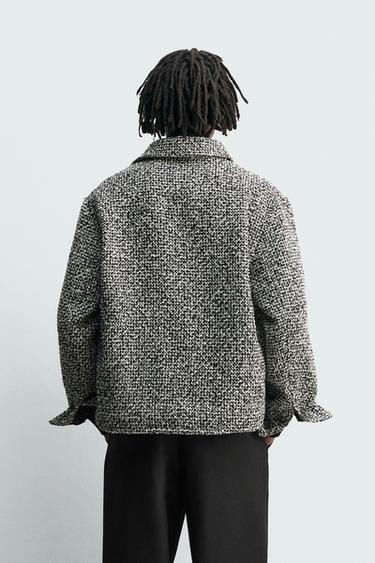 SURCHEMISE STRUCTURÉE À POCHES - Blanc / Noir de Zara - Image 2