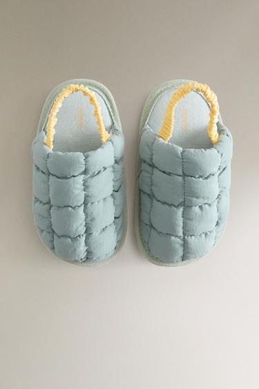 CHAUSSONS MATELASSÉS OUVERTS À L’ARRIÈRE ENFANT - Bicolore de Zara - Image 2