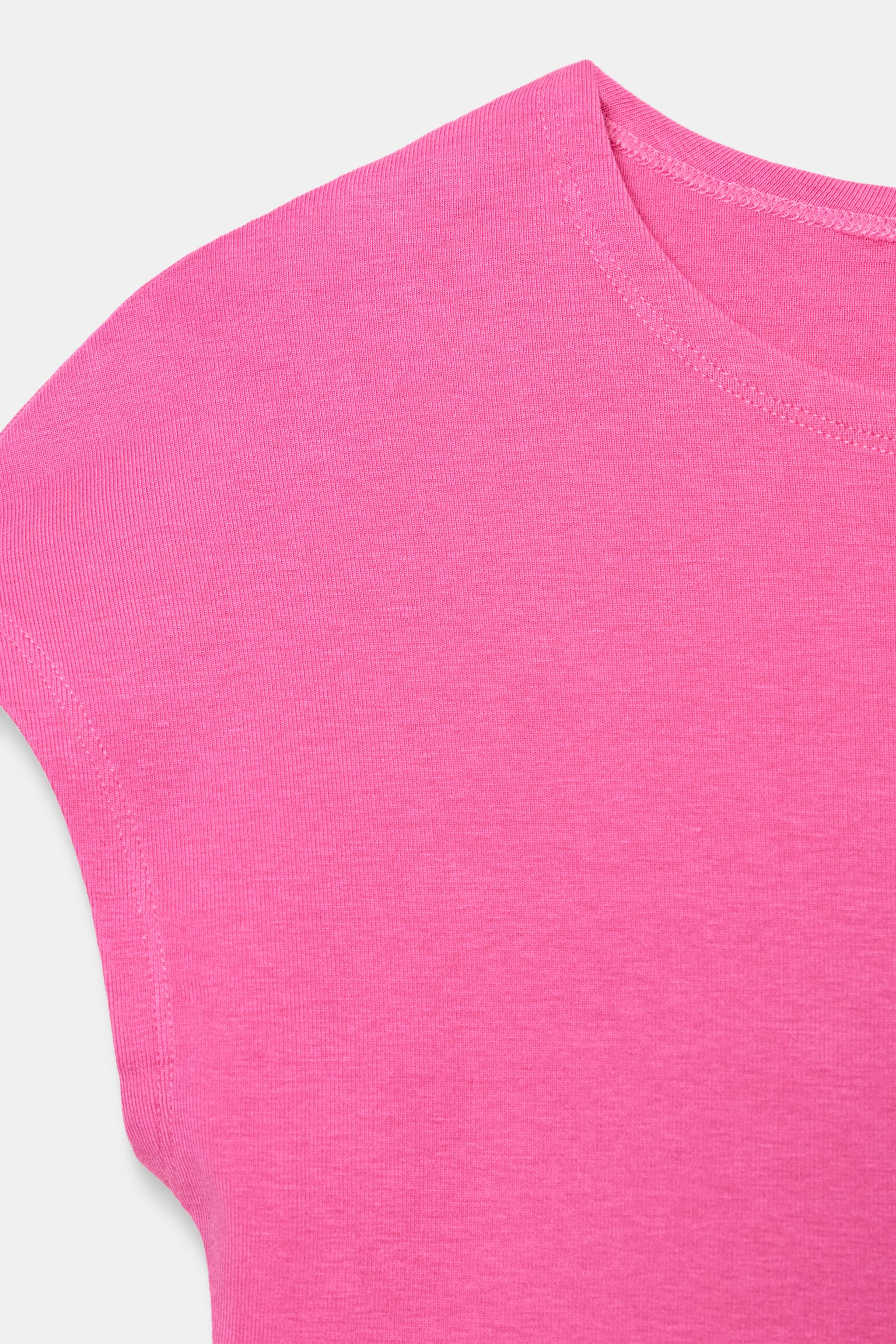 KISA KOLLU CROP T-SHIRT - Görsel 7