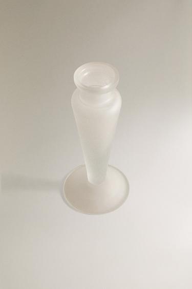 OPAQUE GLASS CANDLESTICK I COLIN KING - Transparent by Zara - Image 1