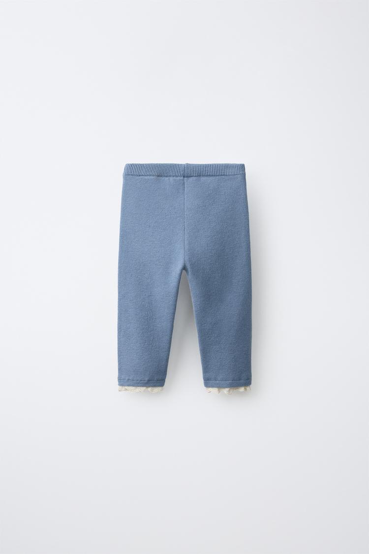 Leggings de punto con encaje 2