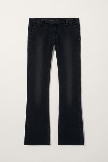 JEANS FLARE TIRO BAJO KATE MOSS X ZARA - Negro de Zara
