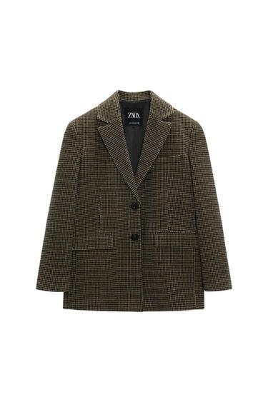 BLAZER OVERSIZE CON LANA PATA GALLO