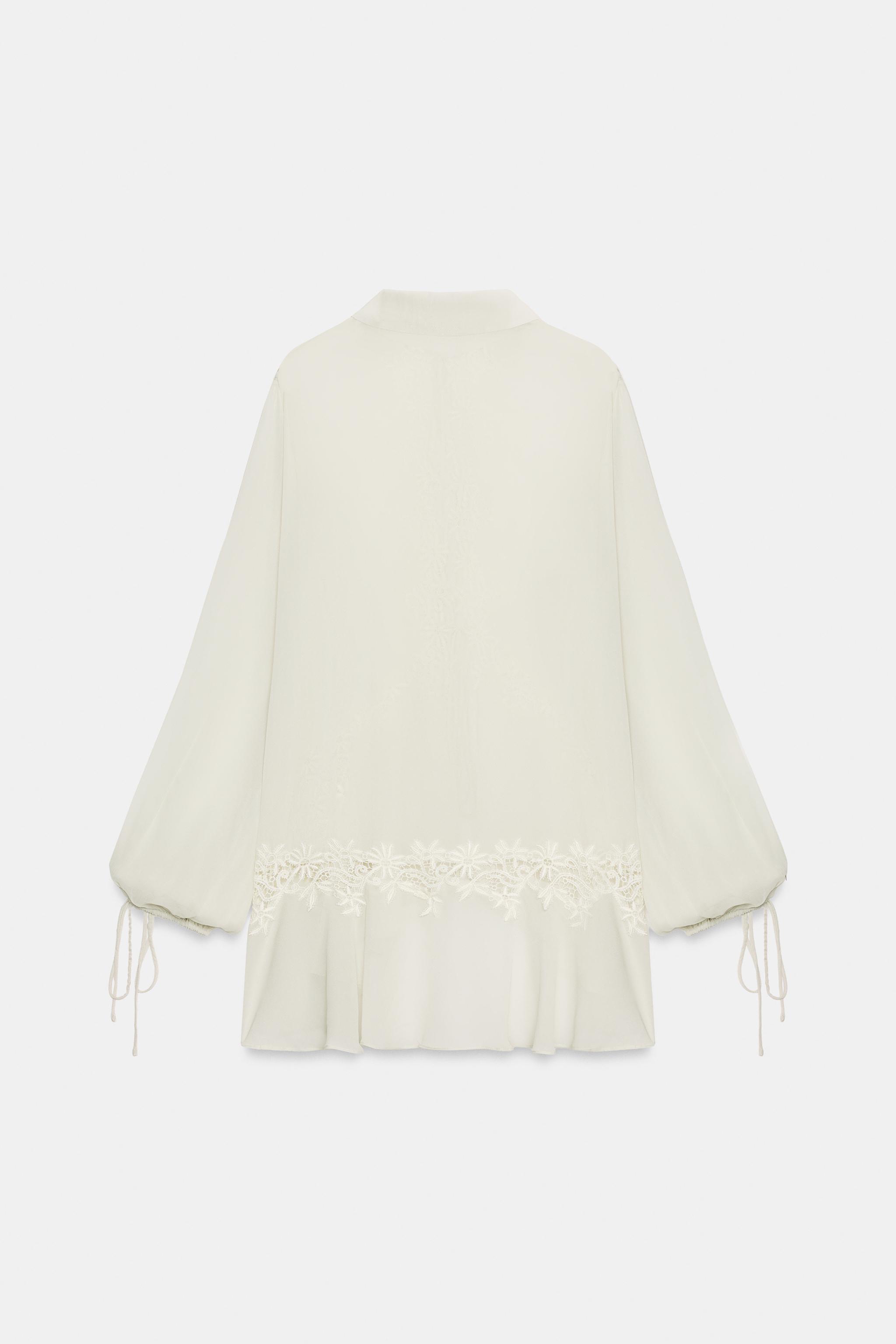 BLOUSE EN DENTELLE BRODÉE ZW COLLECTION