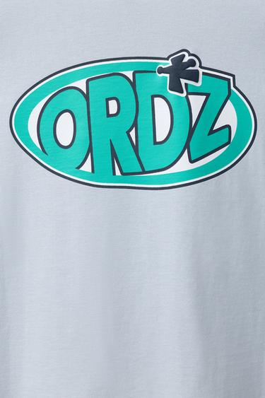 T-SHIRT IMPRIMÉ LOGO - Bleu de Zara - Image 3