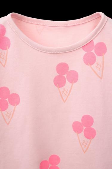PRINTED T-SHIRT - Light pink by Zara