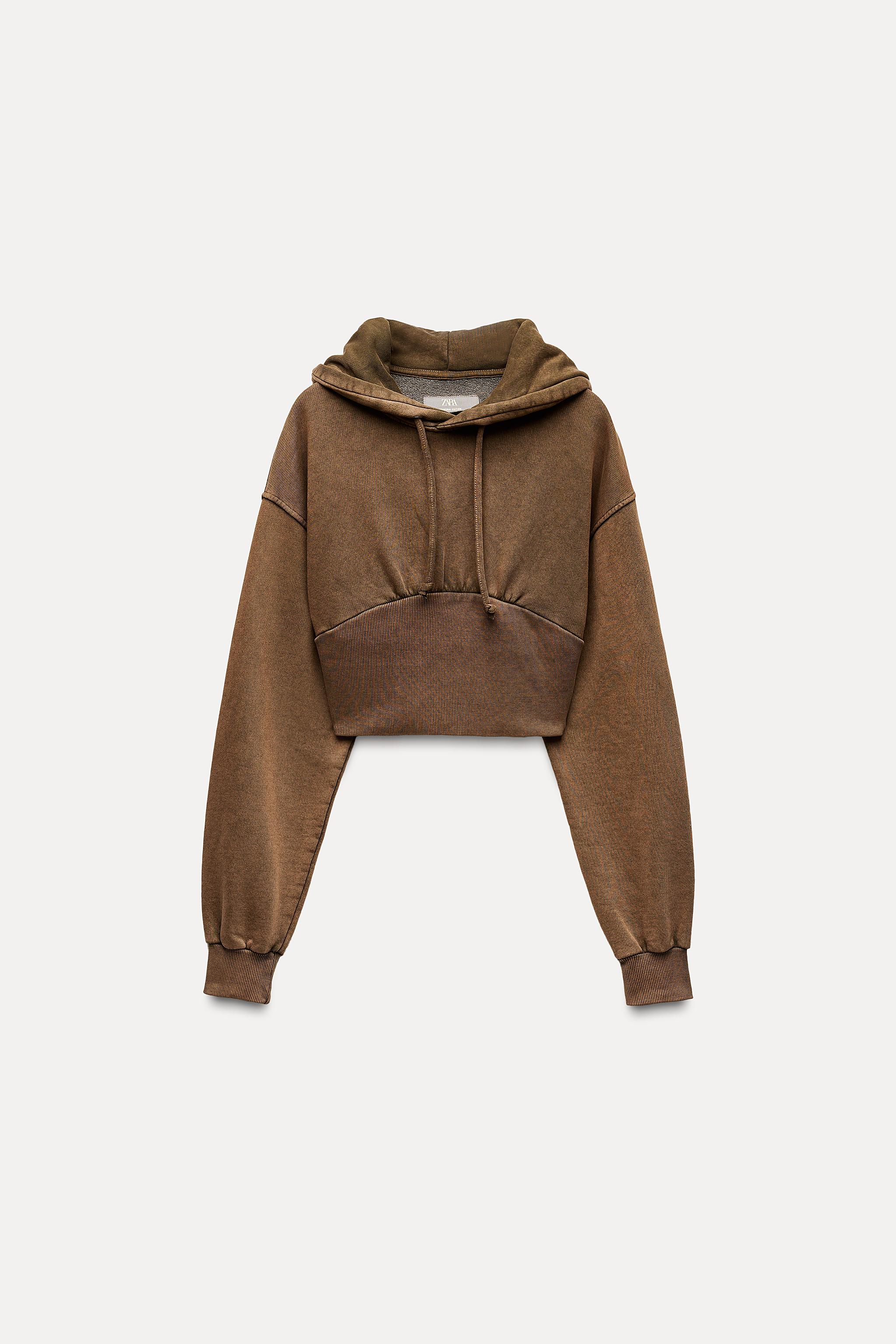 Cropped hoodie zara best sale