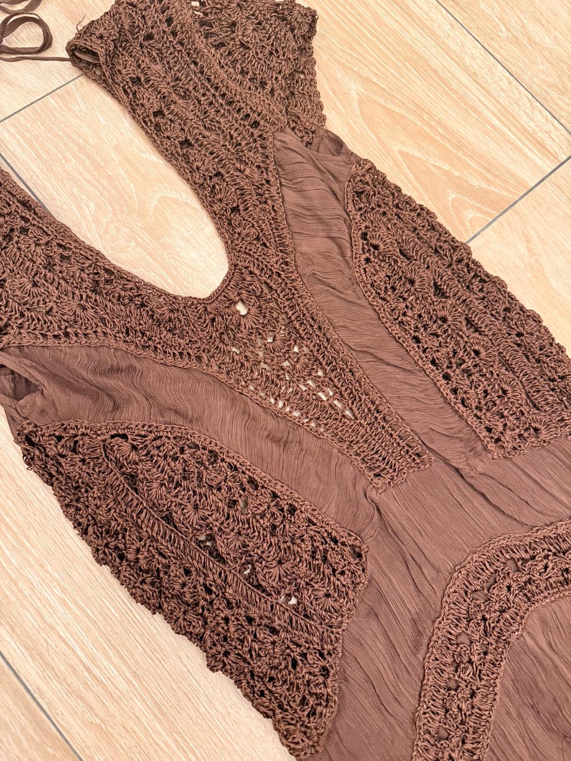 ZW COLLECTION COMBINED CROCHET DRESS - Image 4