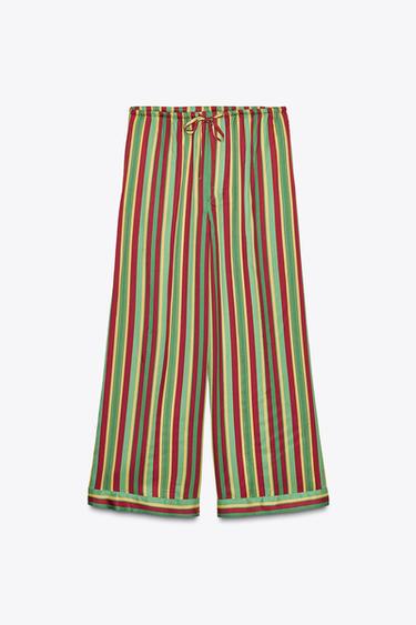 STRIPED PYJAMA TROUSERS ZW COLLECTION - Multicoloured by Zara