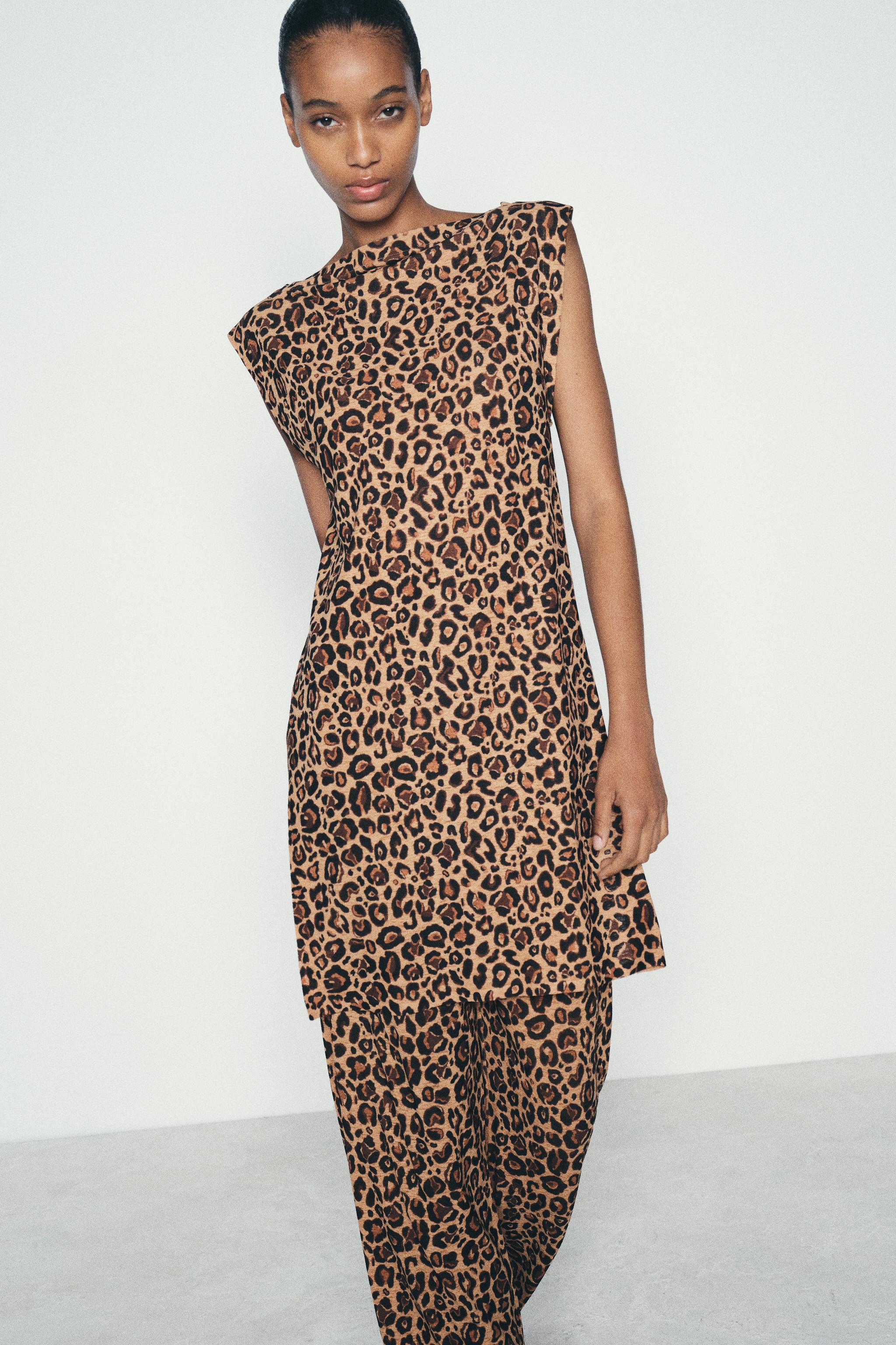 Zara orders leopard print slip dress