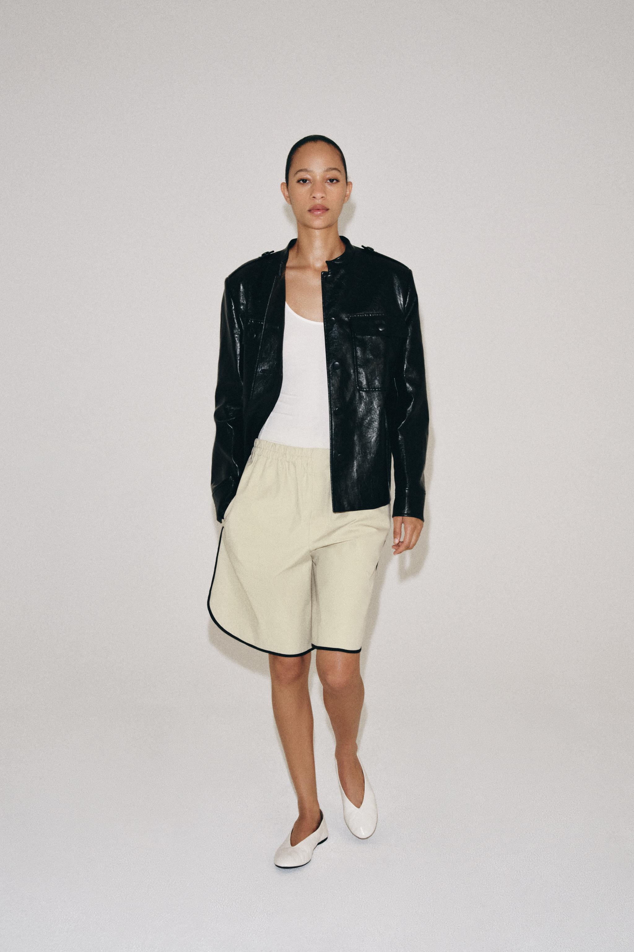 ZW COLLECTION FAUX LEATHER JACKET