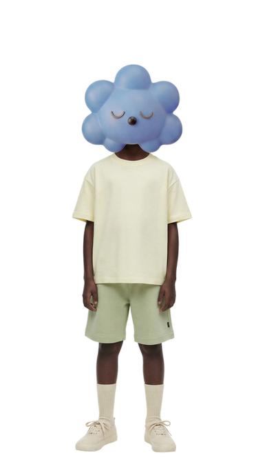 برمودا قطيفة سادة - أخضر لامع by Zara