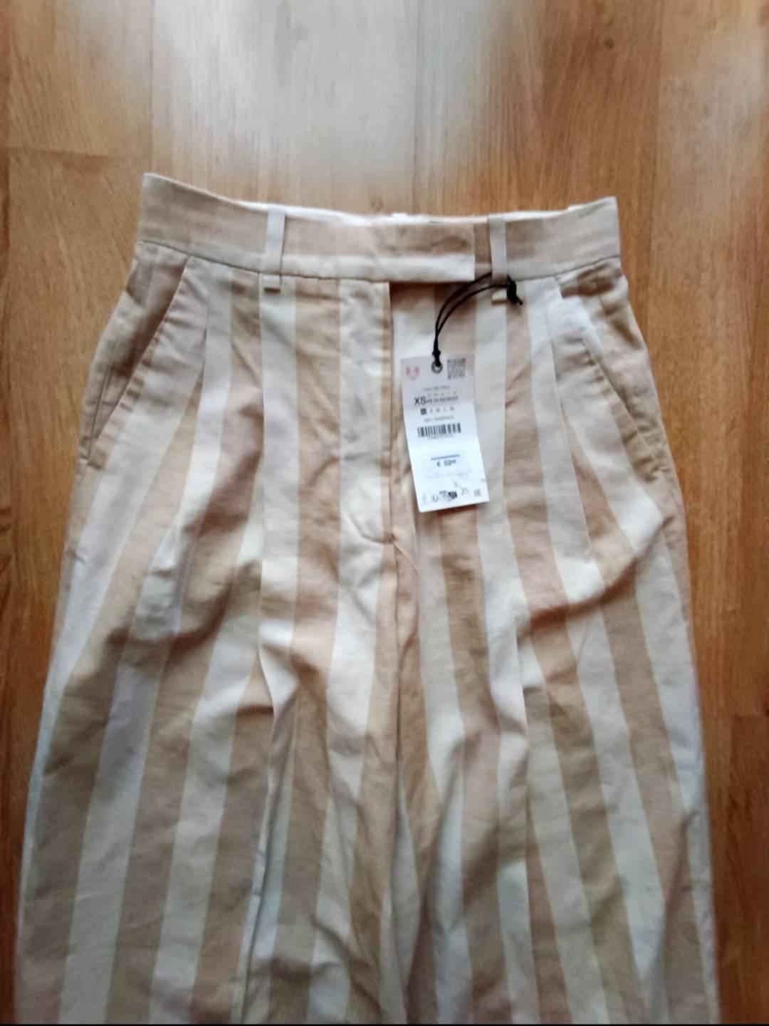 ZW COLLECTION STRIPED WIDE-LEG TROUSERS - Image 2