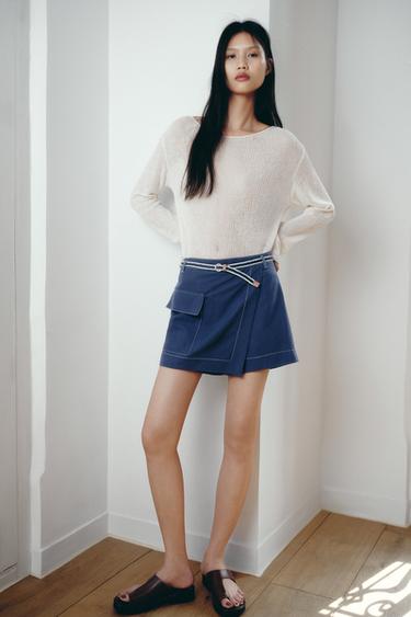 Zara 真皮厚底涼鞋 - 棕色