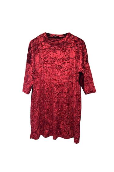 VESTIDO ROJO TERCIOPELO