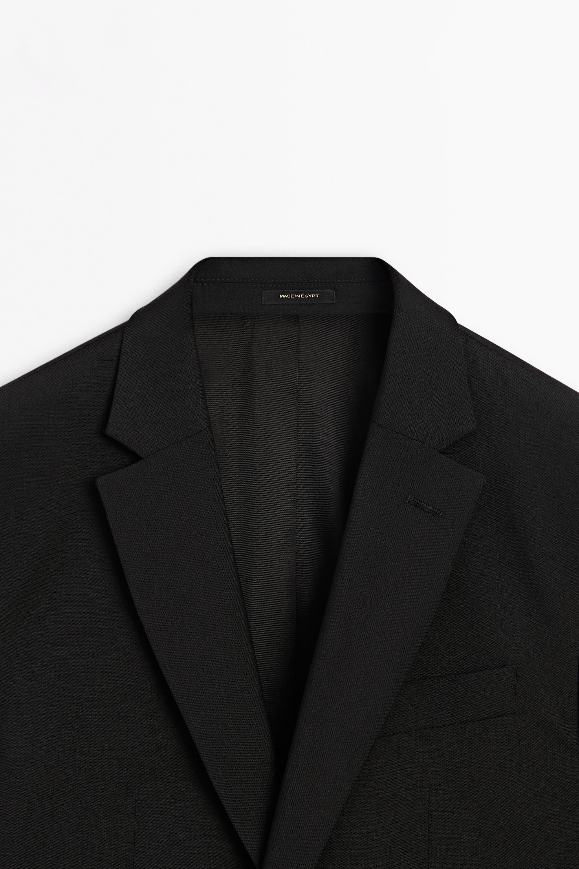 100% cool wool suit blazer