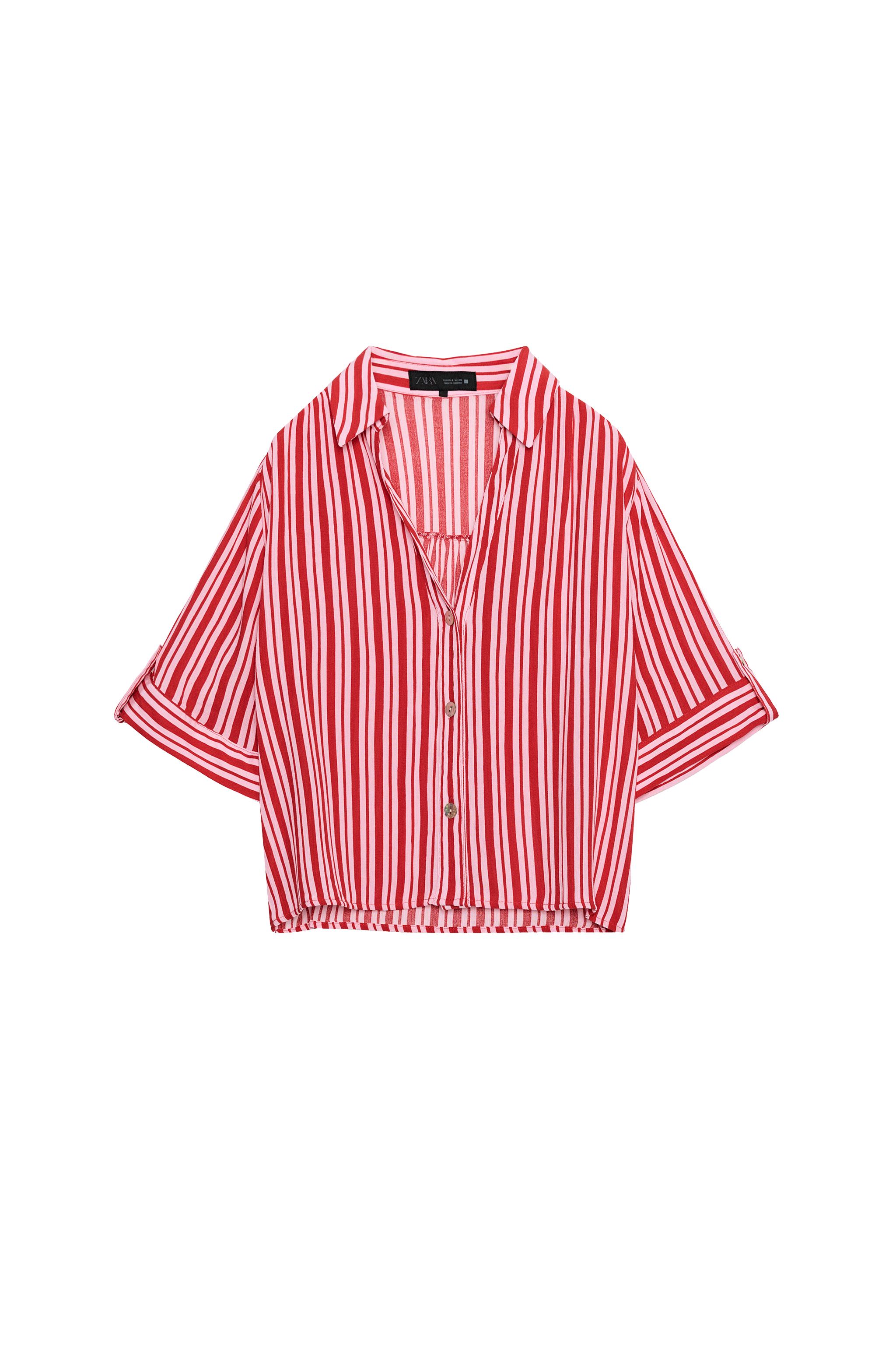 CHEMISE FLUIDE À RAYURES