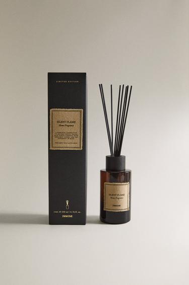(200 ML) SILENT FLAME REED DIFFUSERS - Dark grey marl by Zara