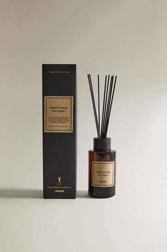 (200 ML) DIFUSOR DE AMBIENTE COM VARETAS SILENT FLAME - Vigoré-escuro da Zara - Imagem 0