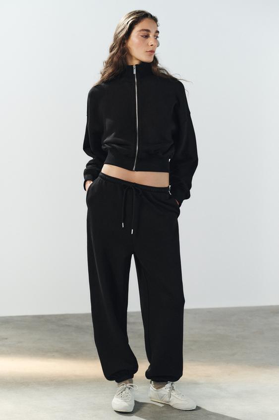 SWEATSHIRT AND TROUSERS SET - GARNET by Zara - Image 0