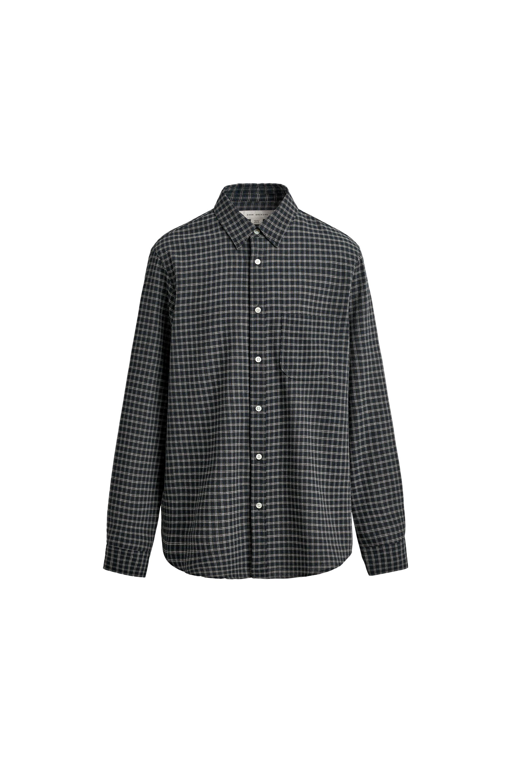 ORIGINS CHECK SHIRT WITH WOOL