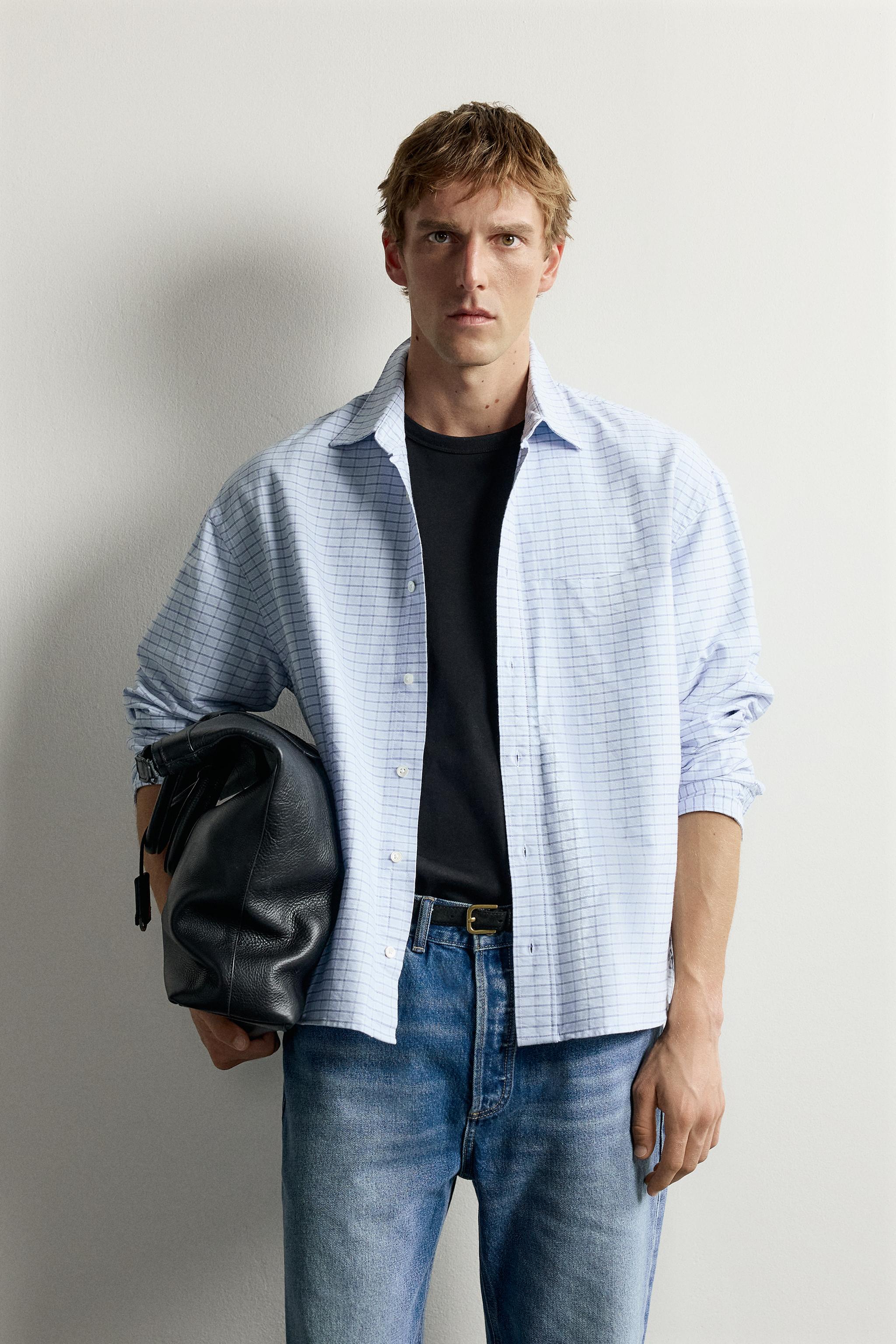 Zara RELAXED FIT OXFORD GÖMLEK görsel 2