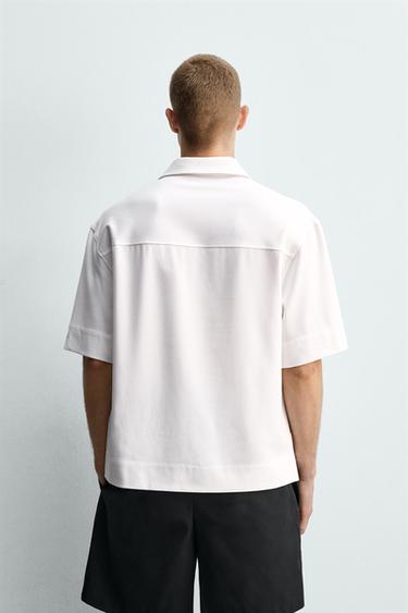 POLO TECHNIQUE ZIPPÉ - Blanc de Zara