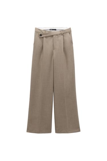 FULL-LENGTH TROUSERS WITH ASYMMETRIC WAIST