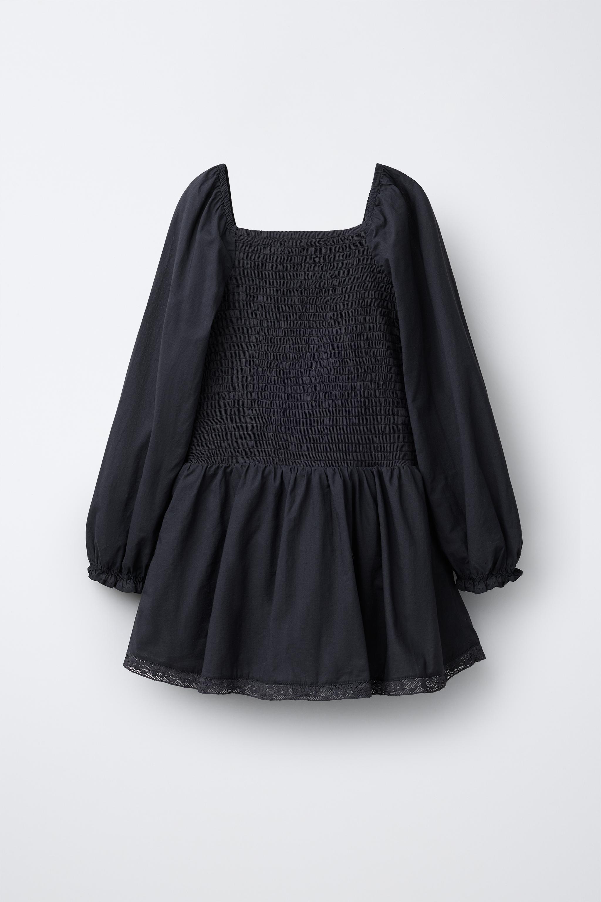 LACE TRIM DRESS