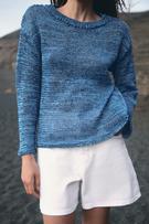 STRIPED CROP POPLIN SHIRT