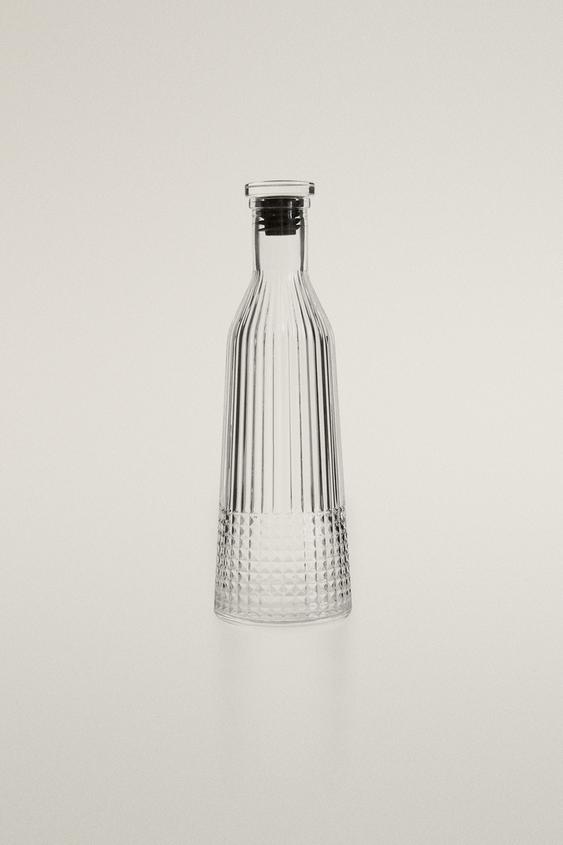 GLASFLASCHE MIT RELIEF - Transparent von Zara - Bild 0