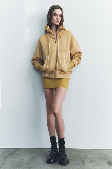 CHAQUETA LAVADA CREMALLERA - Toffe de Zara