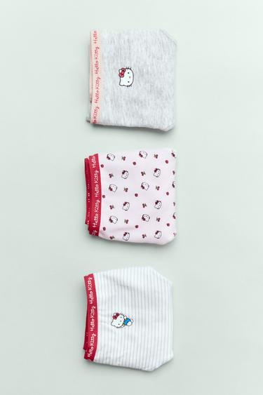 6-14 YEARS/ THREE-PACK OF HELLO KITTY© BRIEFS - Red by Zara