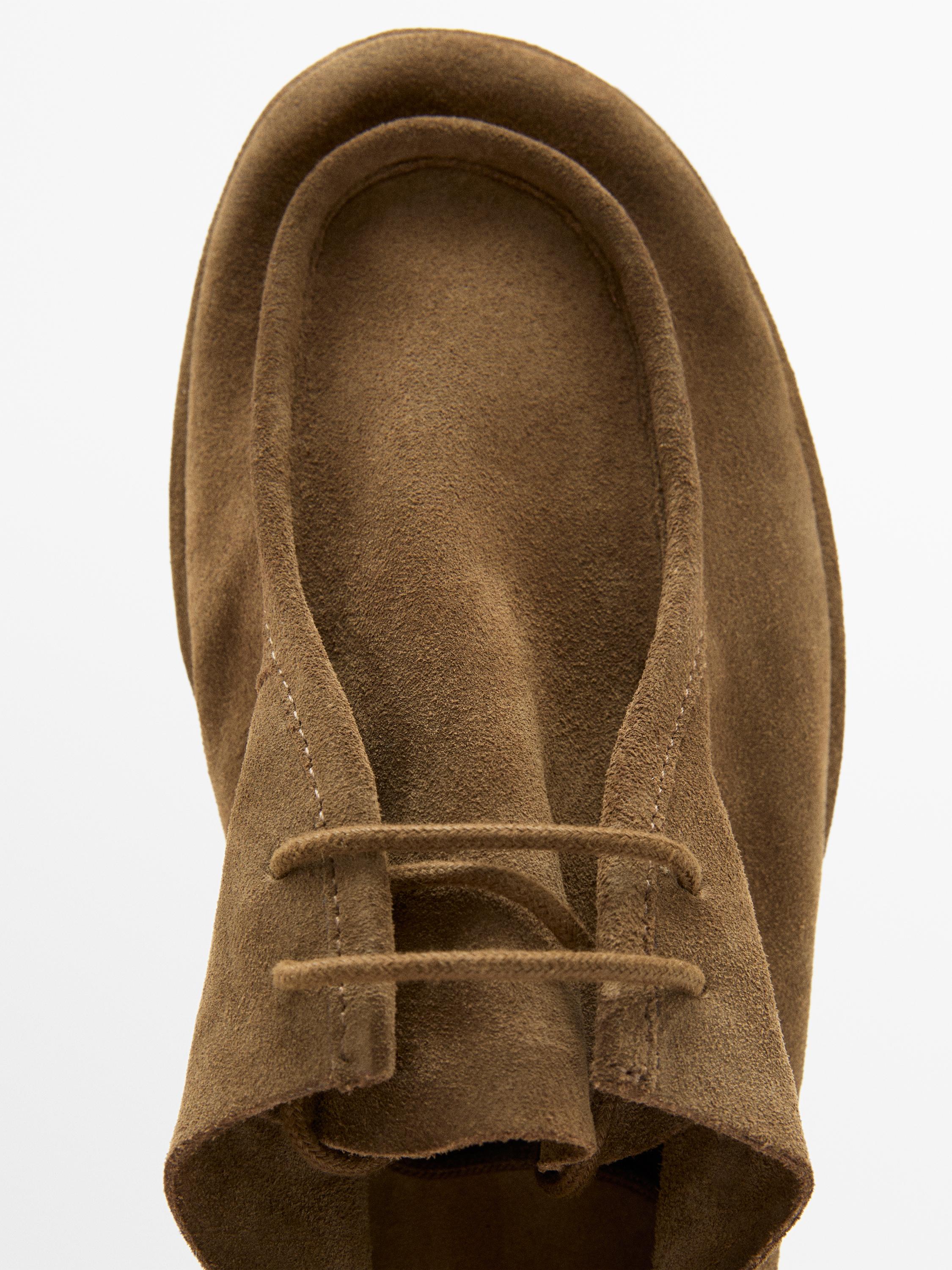Chaussure soft en cuir à lacets
