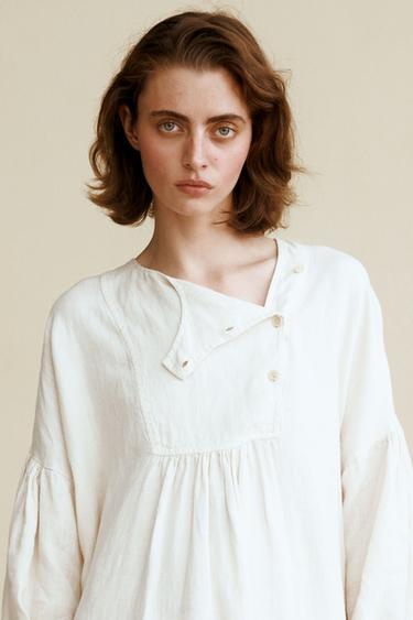 VESTIDO LINO 100% CREATED BY CARAMEL LONDON X ZARA - Crudo de Zara