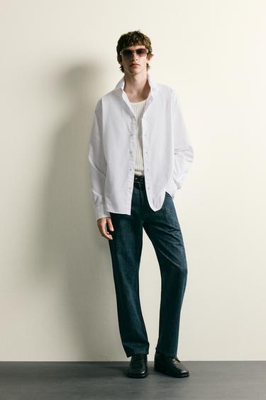 COTTON REGULAR FIT SHIRT - White by Zara - Image 0