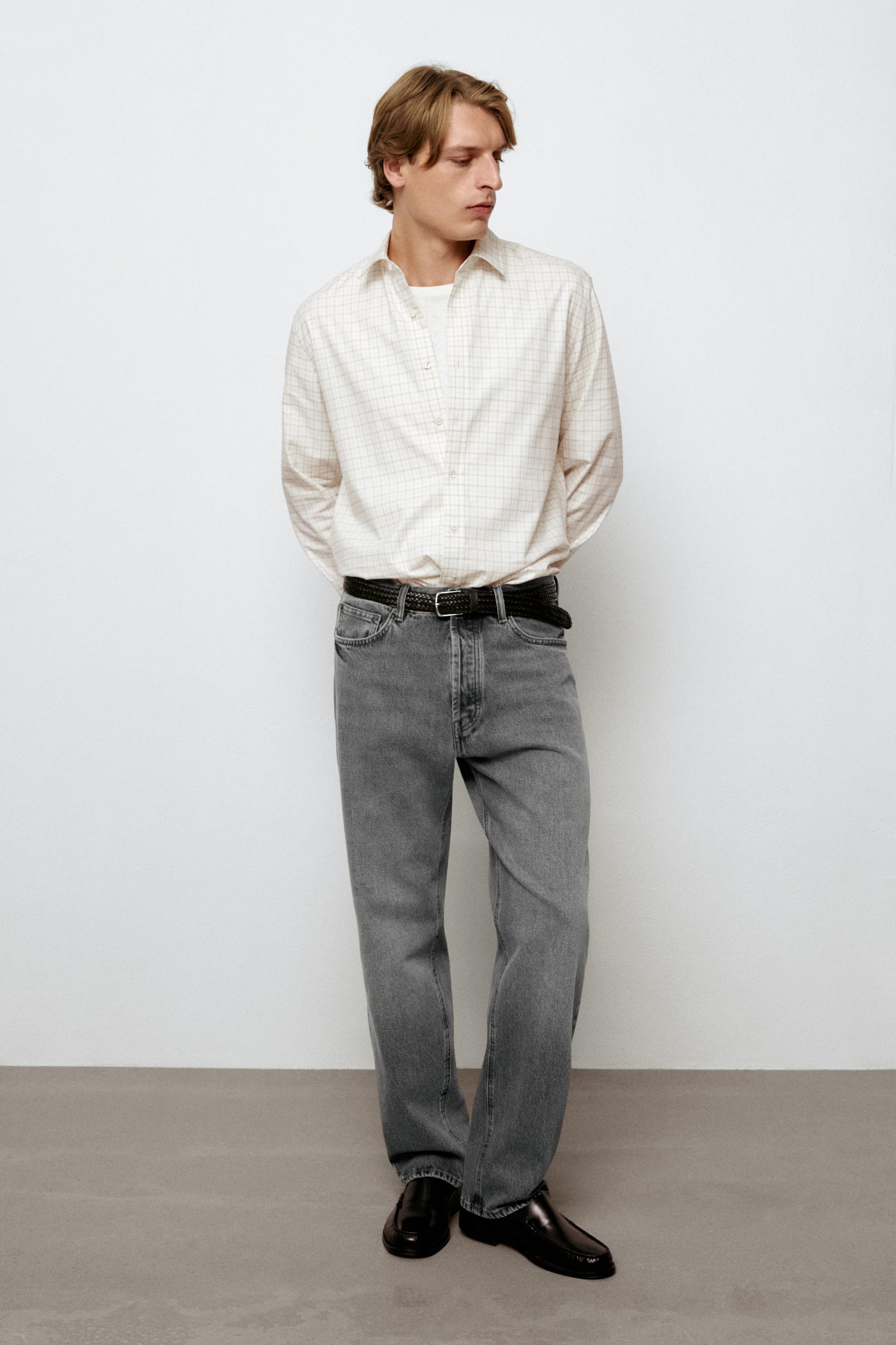 Straight-leg jeans — Gray